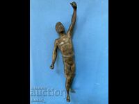 Bronze sculpture of an Olympian
