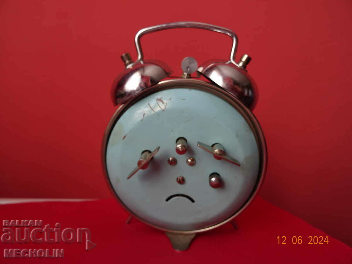 COLLECTIBLE CHINESE ALARM CLOCK 2 D HERO FISHERMAN CAT - 5