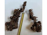 cast iron OLD RUSTY METAL ITEM MILITARY TAPE MACHINERY
