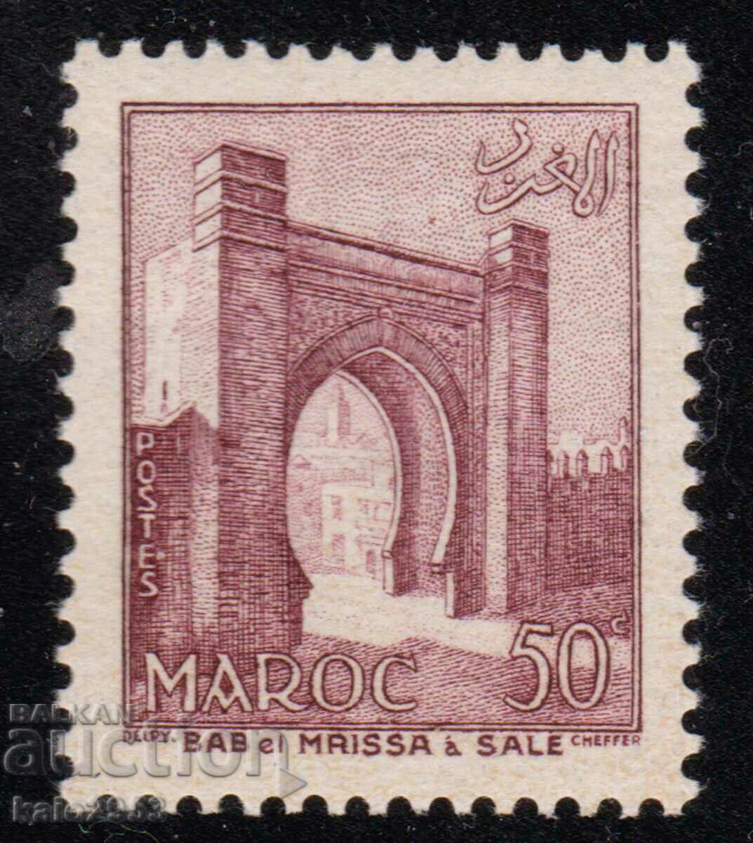 Мароко-1955-Редовна-градската порта-Фес,MNH / II