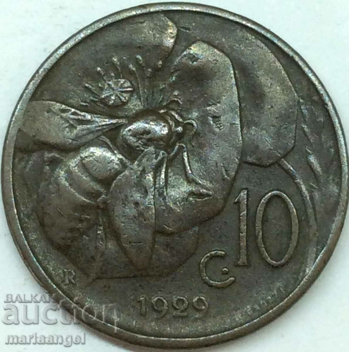 10 Centesimi 1929 Ιταλία Victor Emmanuel III