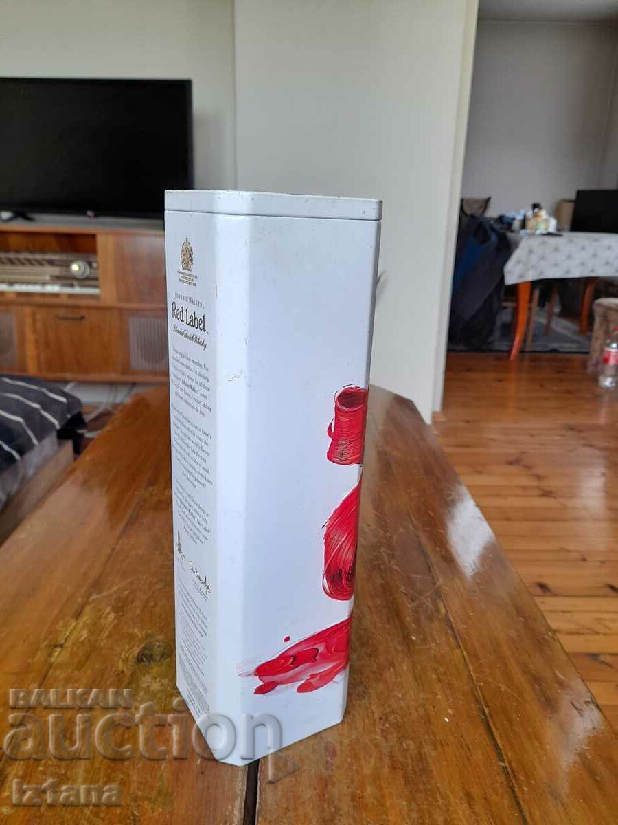 An old Johnnie Walker can with price 37.00 BGN | € 18.92
