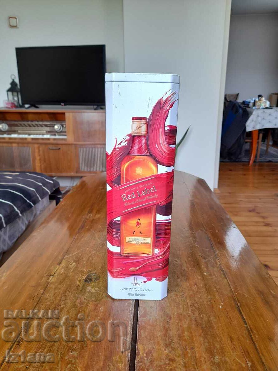An old Johnnie Walker can