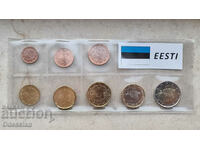 Комплект "Стандартни евромонети от Естония" UNC