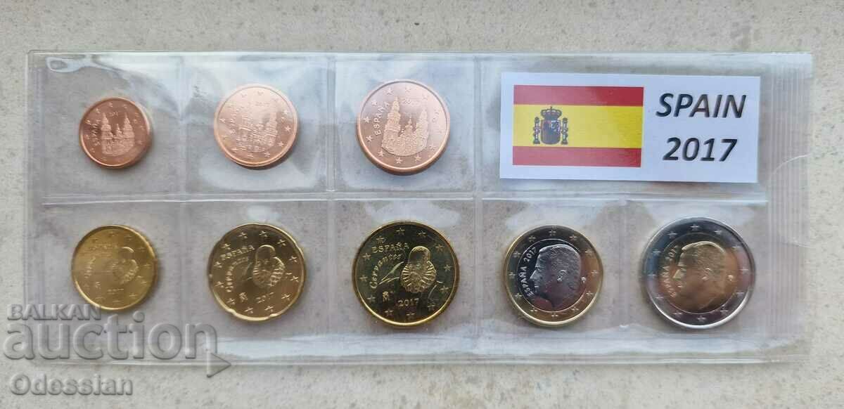 Set "Standard Euro coins from Spain - 2017"
