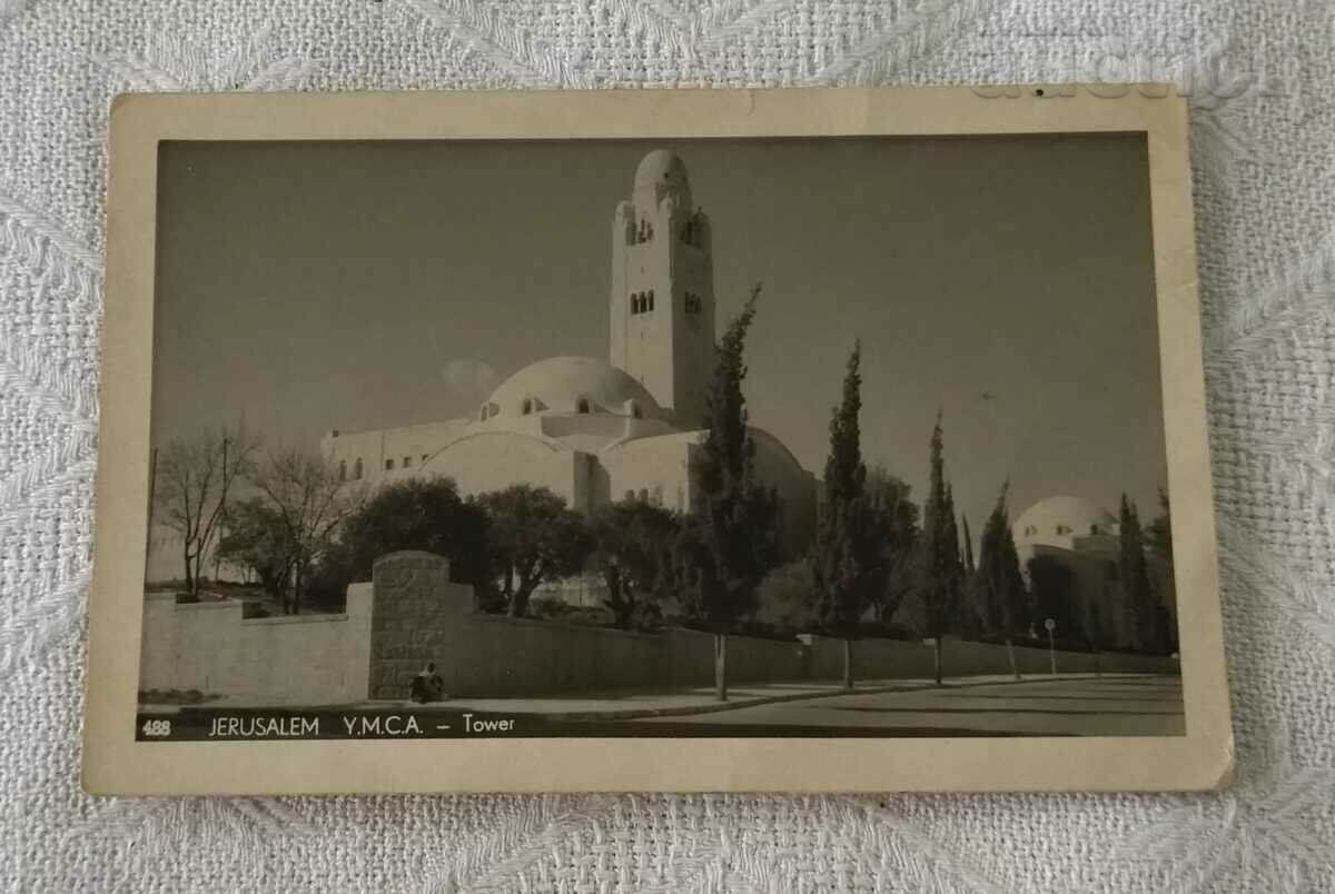 JUDAICA IERUSALIM ISRAEL TURNUL PALESTINII Y.M.C.A.