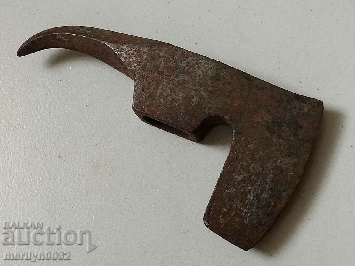 Old ax pickaxe saber hatchet without sap