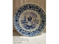 Porcelain plate. Netherlands "BOCH". Souvenir