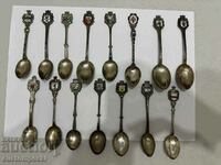 Silver collectible spoons. 31 pcs., 339.59 g. Sample-800