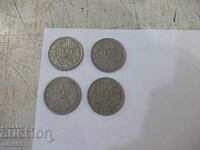 Лот от 4 бр. монети "1 левъ - 1925 г."