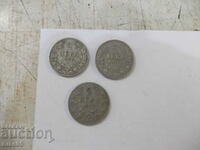 Lot de 3 buc. monede "2 BGN - 1925"
