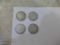 Lot of 4 pcs. coins "50 cents - 1883"