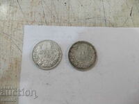 Lot de 2 buc. monede "1 Lev - 1912"