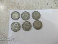 Lot de 6 buc. monede "20 BGN - 1930"
