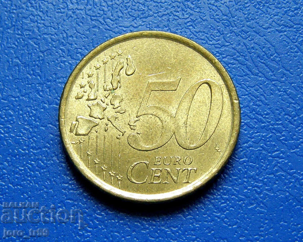 Spain 50 euro cent Euro cent 1999 with price 1.50 BGN | € 0.77 Spain 50 euro cent Euro cent 1999 with price 1.50 BGN | € 0.77