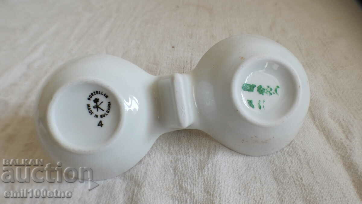 Auction  Salt shaker old Bulgarian porcelain Kitka Novi pazar