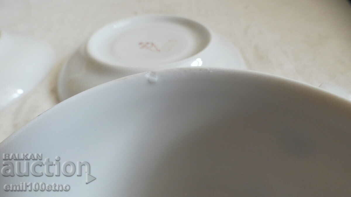 Set of 2 teacups old porcelain Dulevo USSR - 5 Set of 2 teacups old porcelain Dulevo USSR - 5