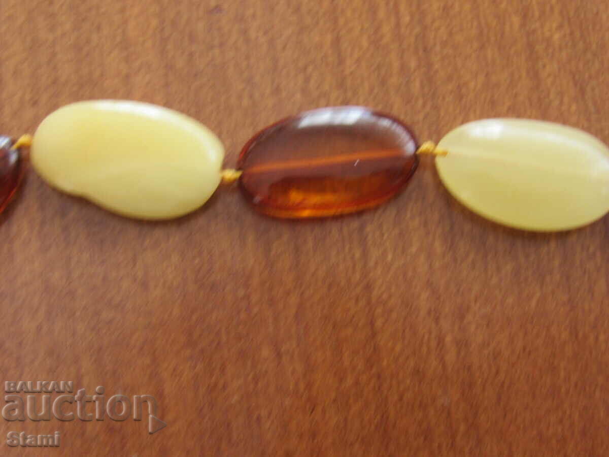 Women's circle necklace made of premium Baltic amber - 7