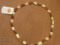 Women's circle necklace made of premium Baltic amber