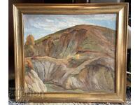 Boris Kolev-"Landscape"-oil paints-signed-framed