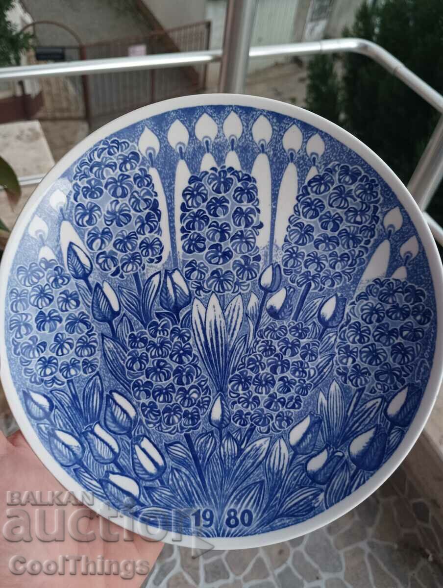 Gustavsberg 1980 порцеланова декоративна чиния