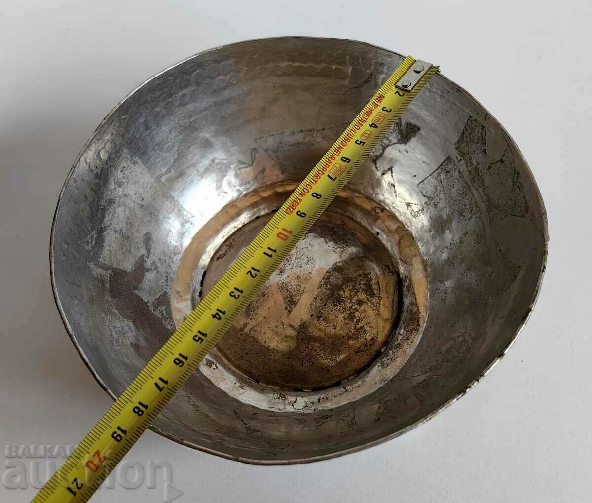 ПЕРФЕКТНА КАЛАЙДИСАНА НАДПИСАНА БАКЪРЕНА МЕДНА КУПА ЧИНИЯ - 5 ПЕРФЕКТНА КАЛАЙДИСАНА НАДПИСАНА БАКЪРЕНА МЕДНА КУПА ЧИНИЯ - 5