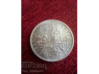 5 francs 1963 AU/UNC France silver