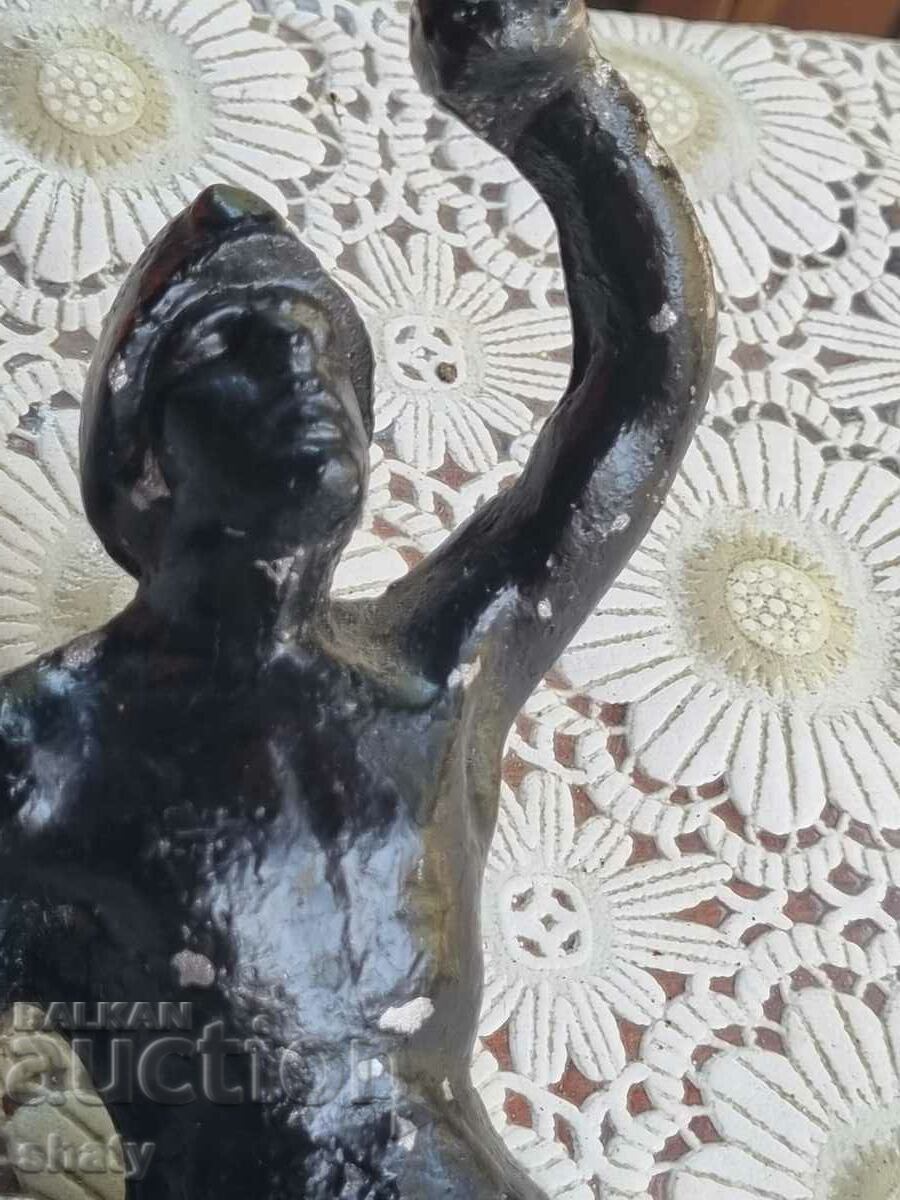 Аукцион Стара руска алуминиева фигура. Склуптура. Миньор Аукцион Стара руска алуминиева фигура. Склуптура. Миньор