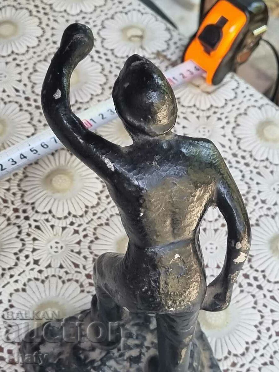 Стара руска алуминиева фигура. Склуптура. Миньор - 6 Стара руска алуминиева фигура. Склуптура. Миньор - 6