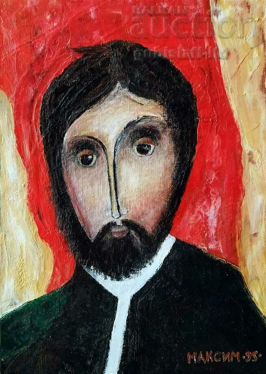 Pictură, portret, 1995, art. Maxim Boyadzhiev (1954-2012)