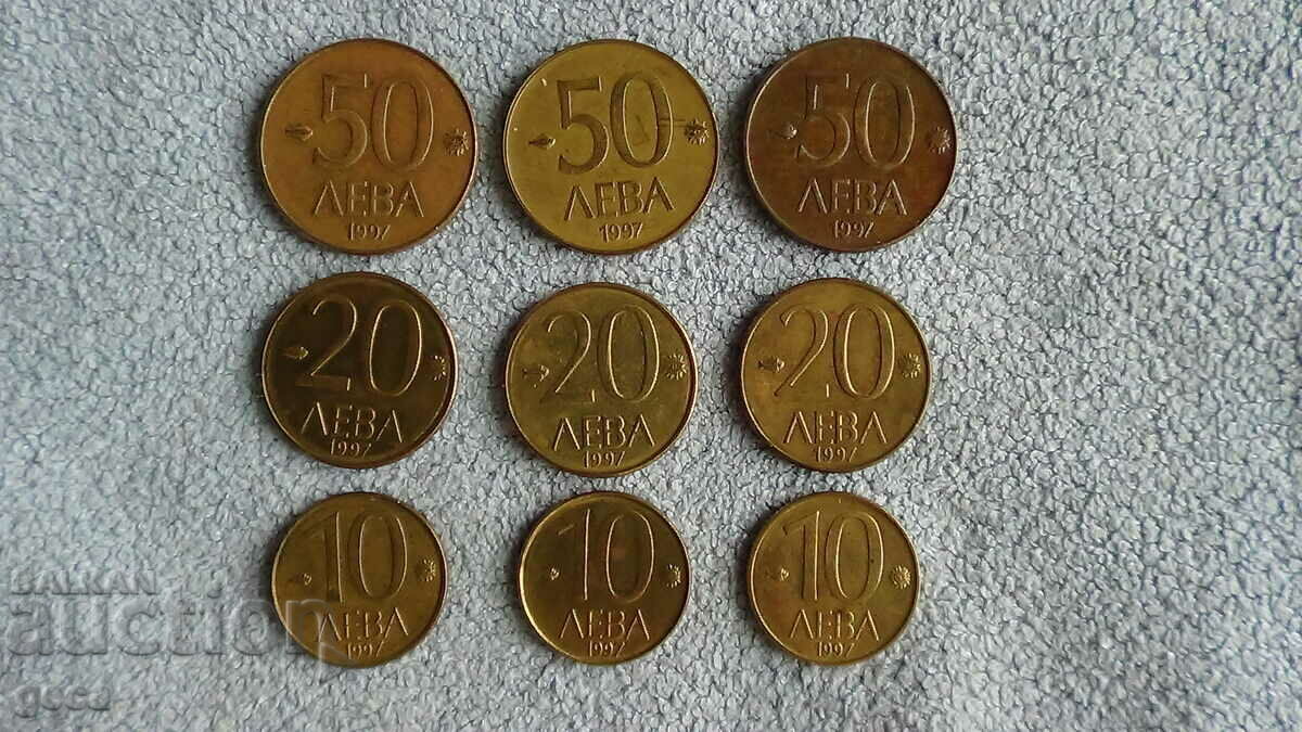Full lot exchange coins 1997 - 3 pieces Full lot exchange coins 1997 - 3 pieces