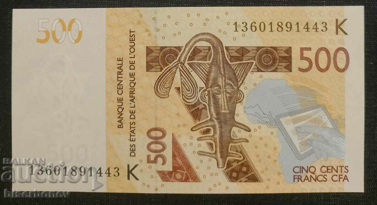 500 франка Сенегал , Senegal , 2012 г. UNC