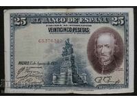 25 песети Испания , 25 pesetas Spain , 1928 г.
