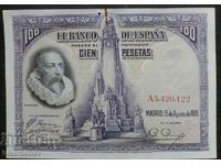 100 песети Испания, 100 pesetas Spain 1928 г.