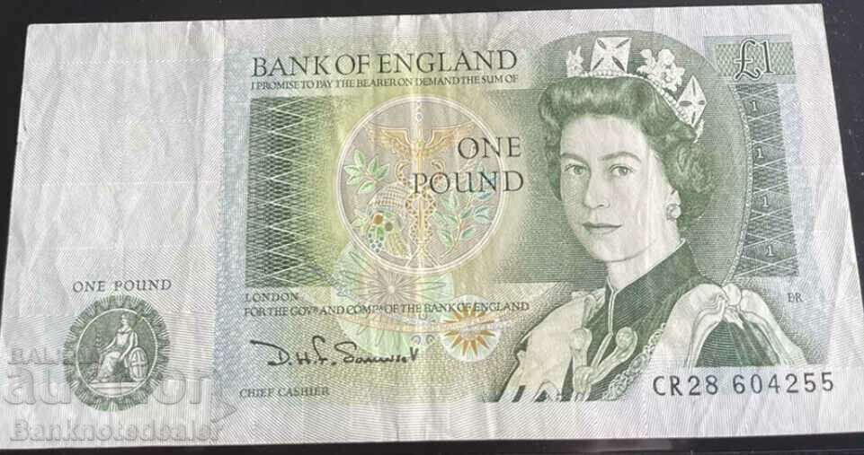 England 1 Pound 1980 D.H.F. Somerset Ref 4255