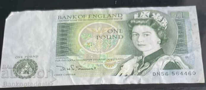 England 1 Pound 1980 D.H.F. Somerset Ref 4460