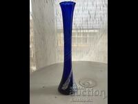 Cobalt glass vase, handmade. Germany. No. 5.