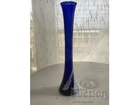 Cobalt glass vase, handmade. Germany. No. 5.