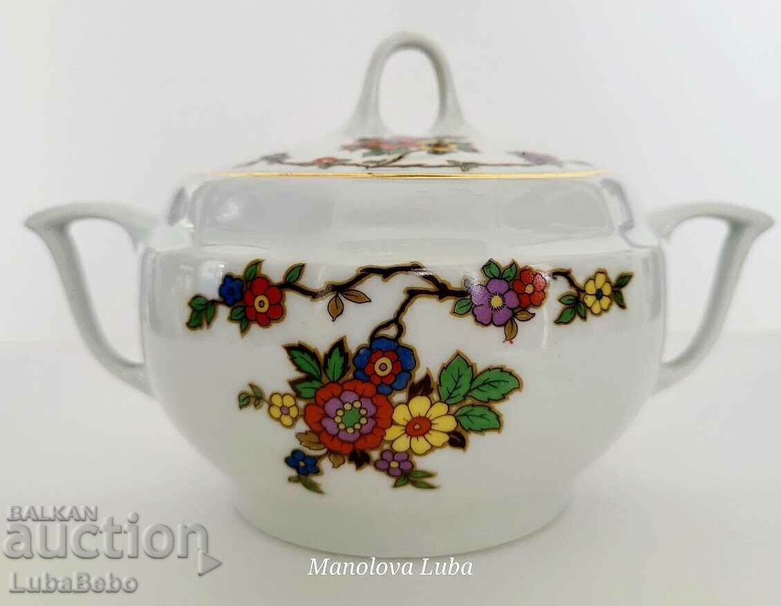 Sugar bowl, latiere and saucer GB Czecho-Slovakia. with price 65.00 BGN | € 33.23 Sugar bowl, latiere and saucer GB Czecho-Slovakia. with price 65.00 BGN | € 33.23