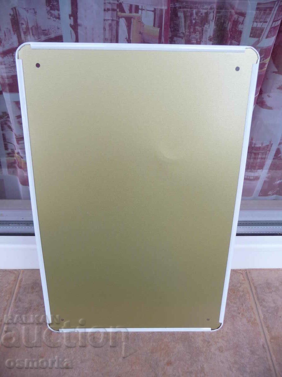 Auction Metal Plate Car Oldsmobile GM Cutlass S Airplane Retro Auction Metal Plate Car Oldsmobile GM Cutlass S Airplane Retro