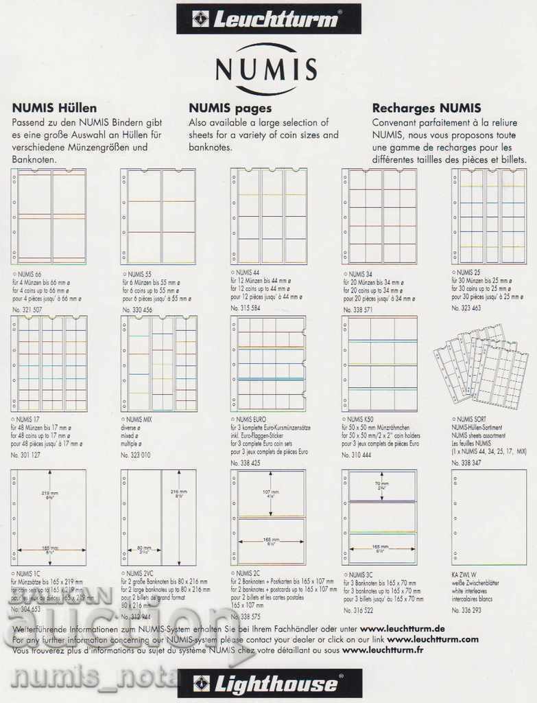 albumul de monede "NUMIS" pentru 143 de monede - cu o casetă - 5