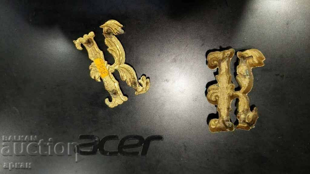 Licitație monograme pentru epoleti, epoleti Printesa Clementina Licitație monograme pentru epoleti, epoleti Printesa Clementina