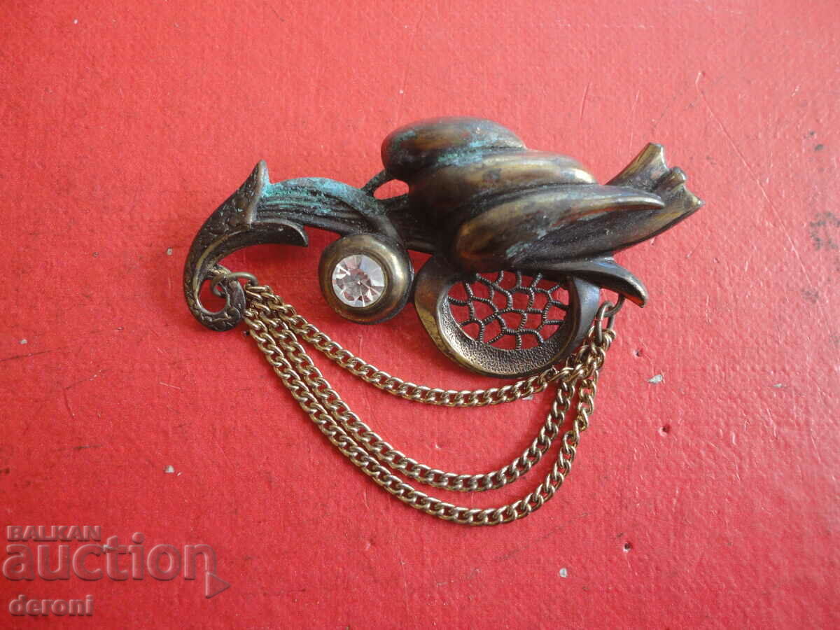 Bronze art brooch with stones 32 with price 10.00 BGN | € 5.11 Bronze art brooch with stones 32 with price 10.00 BGN | € 5.11