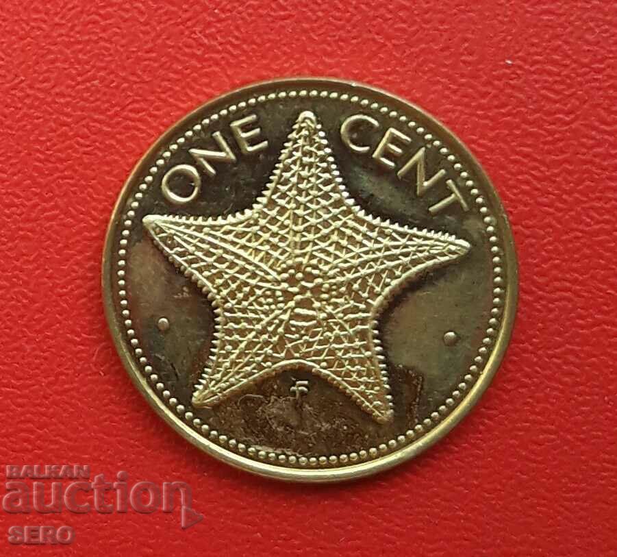 Bahamas-1 cent 1974-ext.conservat-mat-lucios