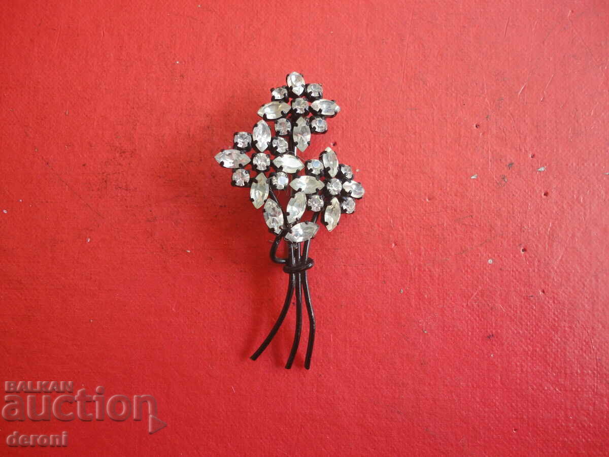 Amazing brooch with stones flower 35 - 7 Amazing brooch with stones flower 35 - 7