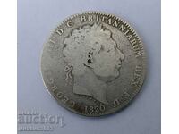 1 Краун 1820 Великобритания Джордж III сребро 925/1000