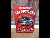 Metal sign You can't buy happiness a car you can
