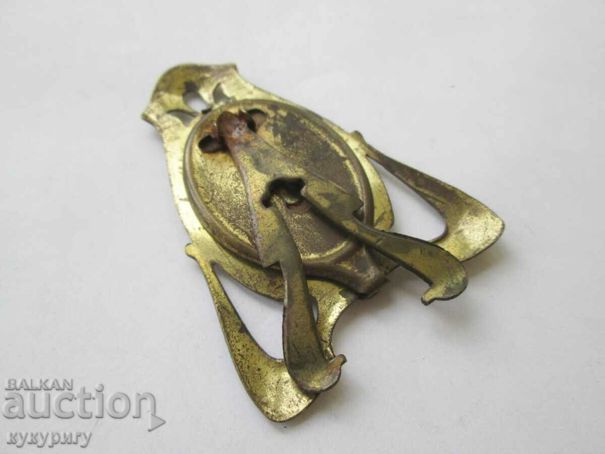 Old small tabletop metal Art Nouveau picture frame with price 35.00 BGN | € 17.90 Old small tabletop metal Art Nouveau picture frame with price 35.00 BGN | € 17.90