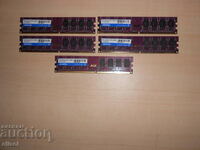 663.Ram DDR2 800 MHz,PC2-6400,2Gb.ADATA. NOU. Kit 5 bucati