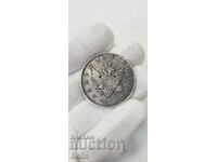 O monedă foarte rară din rubla imperială rusă de argint din 1808